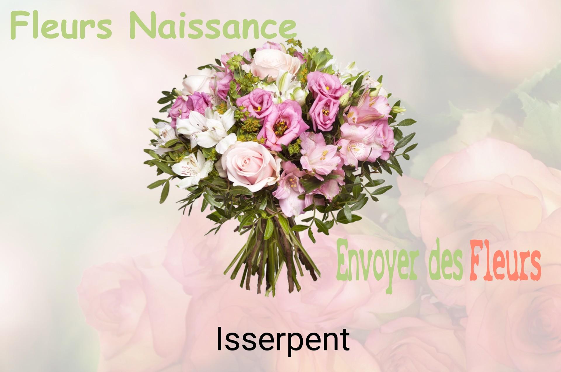 Bouquet de fleurs de naissance livré à Isserpent